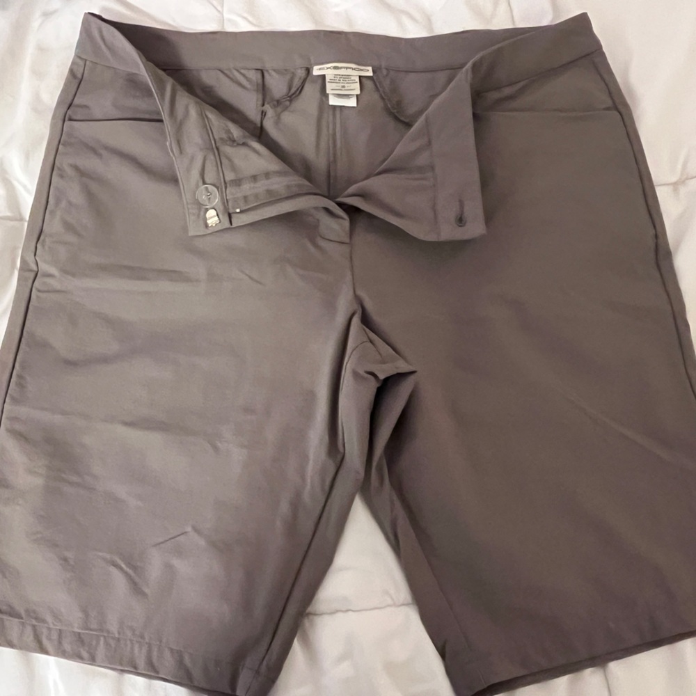 Women’s Ex Officio Tan/Gray Shorts